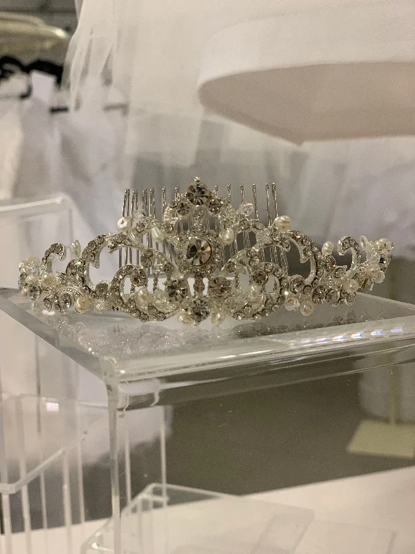 Unbeatable Prices stylish party dressSilver Tiara on Comb