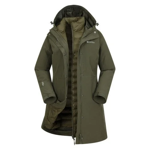 sleek jacketMountain Warehouse Womens/Ladies Alaskan Long 3 in 1 Jacket