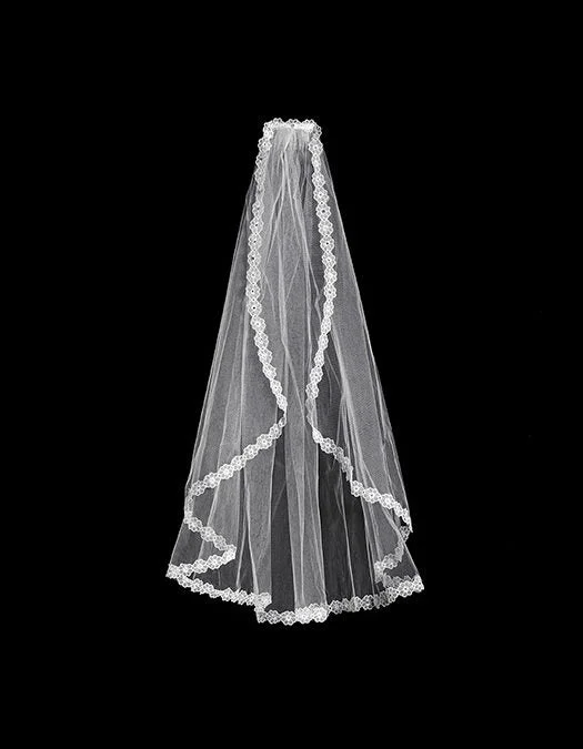 Loyalty Reward wrap-around dressMantilla Lace Stone Veil