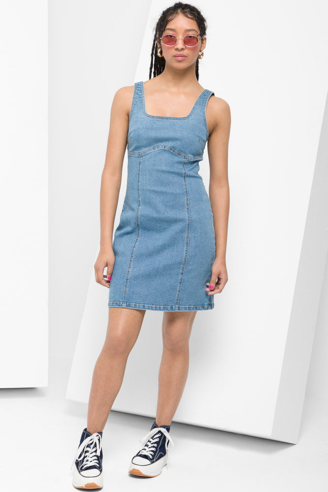 comfy dressBodycon Denim Dress Blue