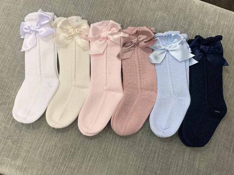 ruched dressJuliana Knit Bow Socks