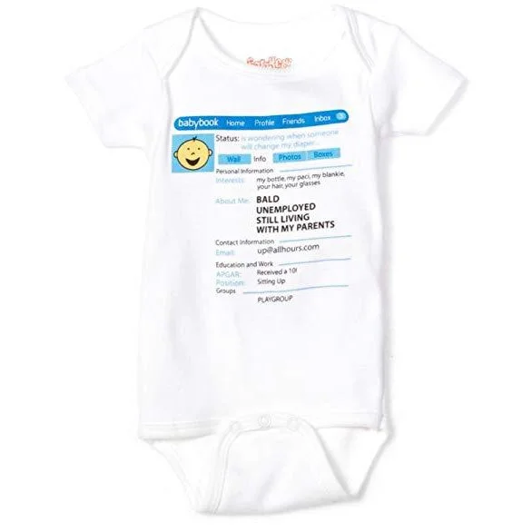 Exclusive Online Offer shift dressSara Kety BabyBook Blue Onesie 0-6M