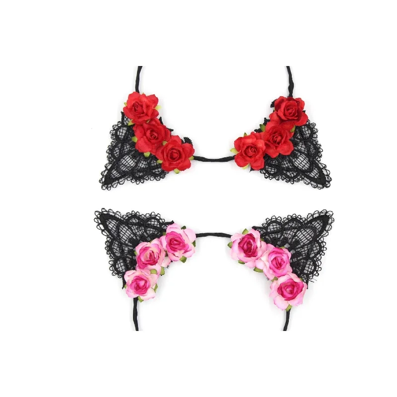 Low Prices trendy bodycon dressLace Crown Rose Cat Ear Headband