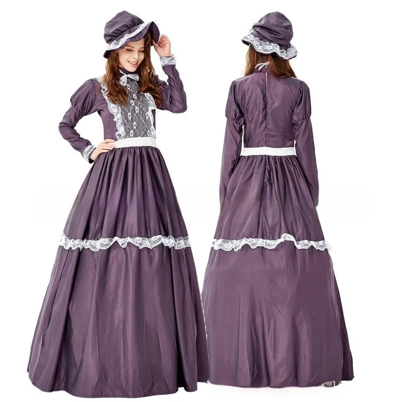 Price Drop Alert floral midi dressHalloween Maid Ware European And American Beer Festival Dress Medieval Costume