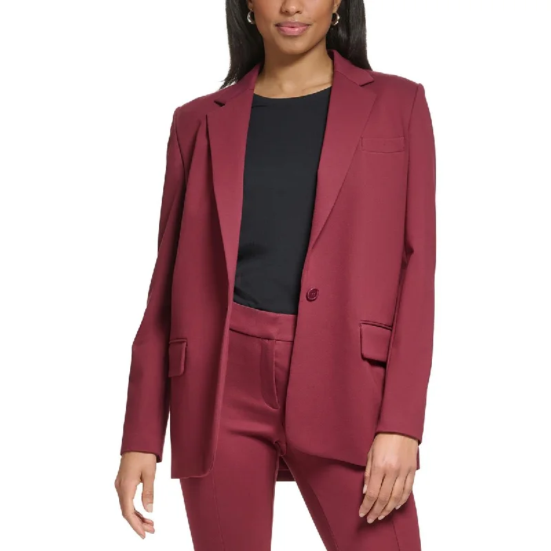 versatile coatPetites Womens Office Business One-Button Blazer