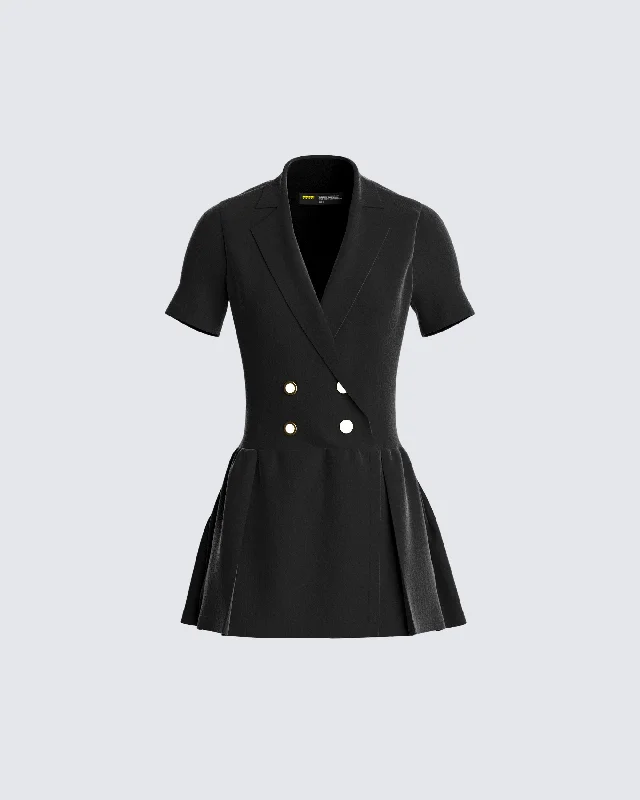 Loyalty Reward long-sleeve floral dressFelix Black Mini Dress