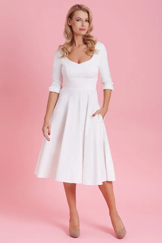 Time-Limited Offer layered dressScarlette Dress in White