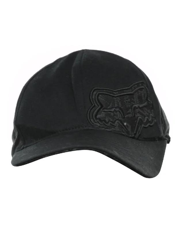 warm jacketBlack Embroidered Cap - XS