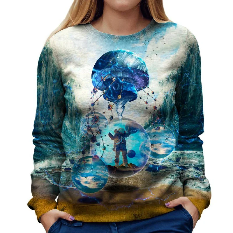 Instant Discount vibrant athletic hoodieParting Sea Womens Sweatshirt