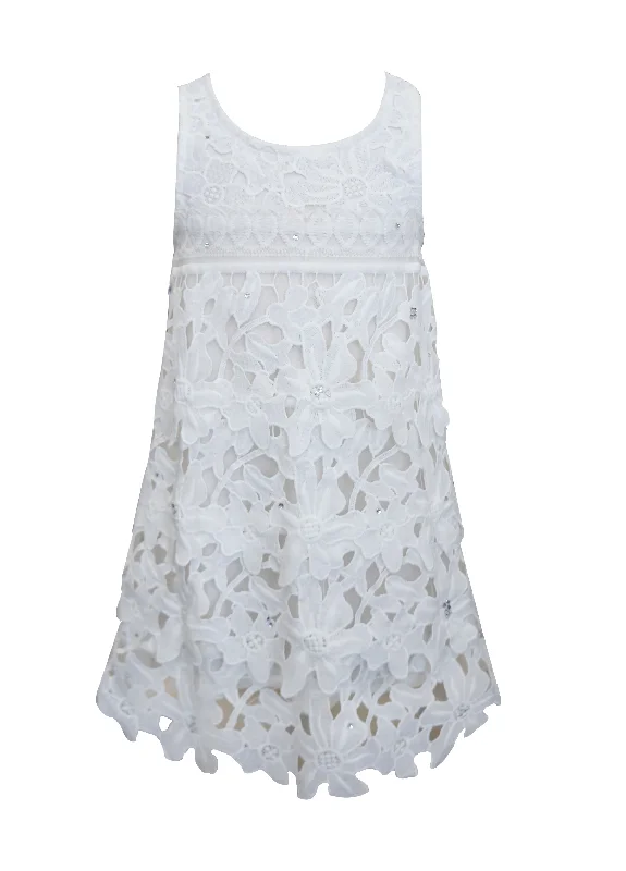 Don't Wait casual dressBaby Sara White Lace Dress