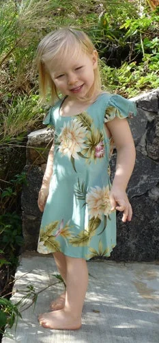 Exclusive Savings 105R - Girls Hawaiian Dress Ceres in Green