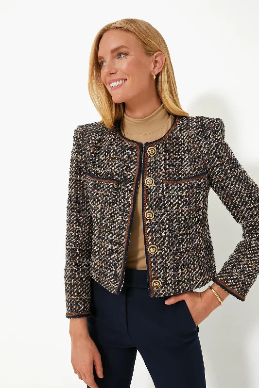 stylish blazer coatNavy Multi Lars Jacket