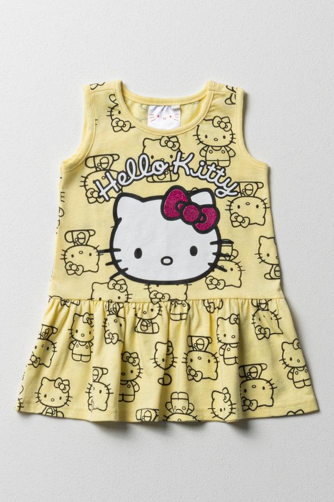 v-neck dressHello Kitty Sleeveless Dress Yellow