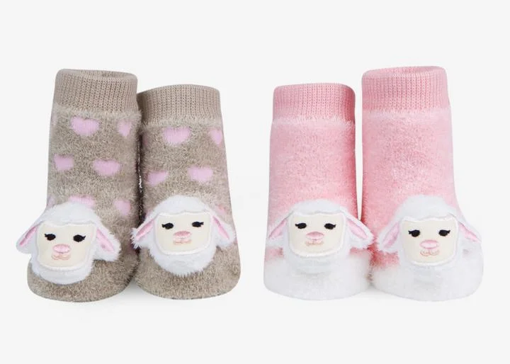 wool dressWaddle Lamb Rattle Socks