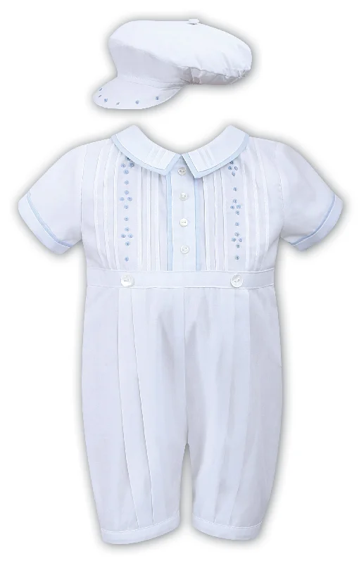 Clearance Sale office dressSarah Louise Boys Cotton Romper and Cap