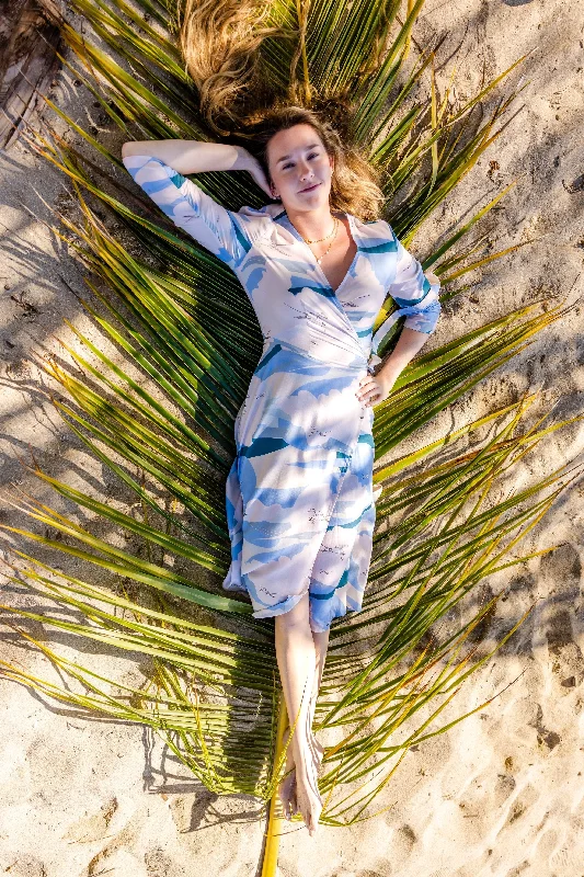 Year-End Sale SOARING KOA‘E KEA Midi Wrap Dress