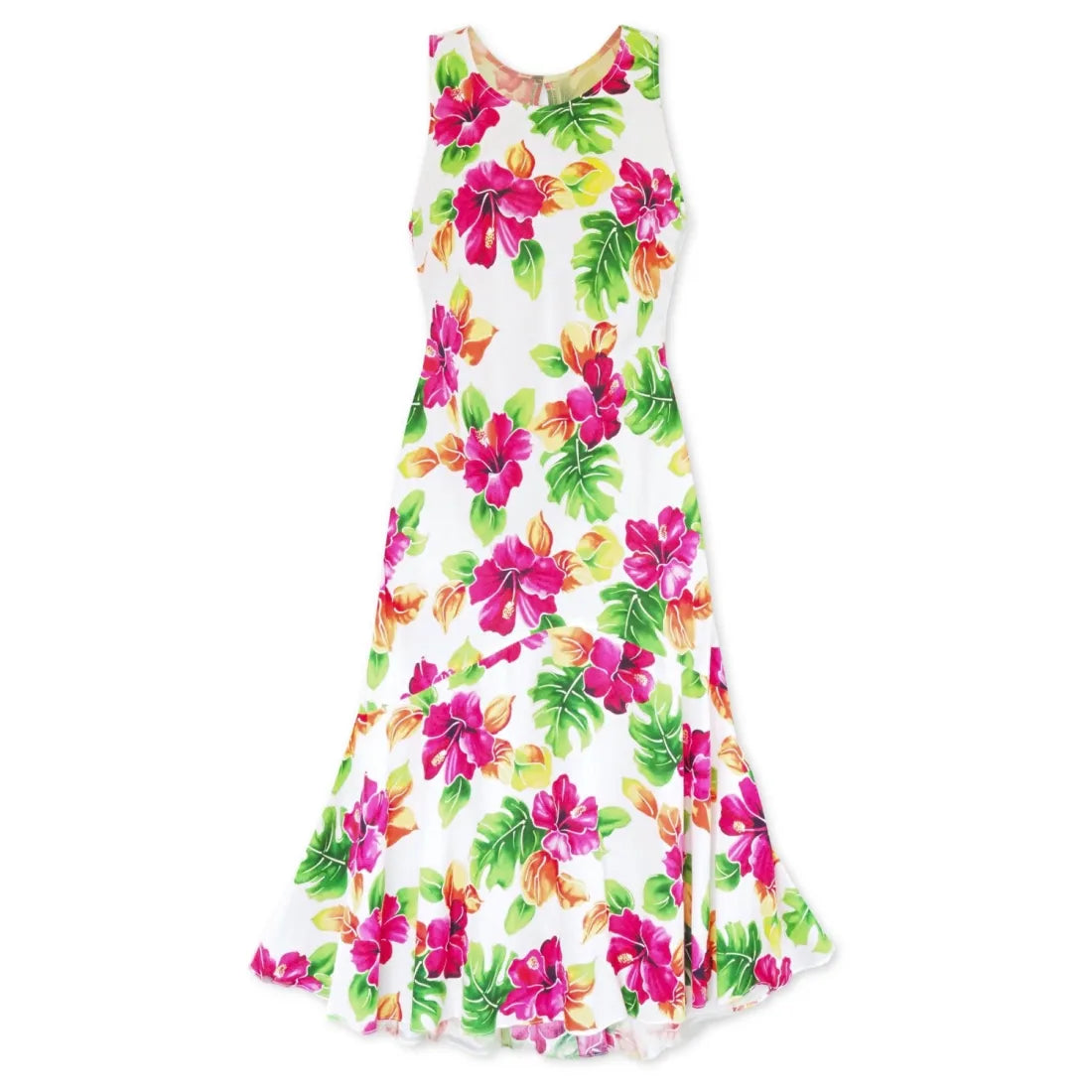 Exclusive Preview Hoopla White Lehua Hawaiian Dress