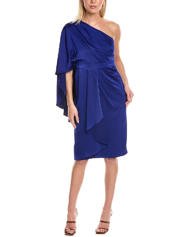 relaxed fit dressAidan Mattox One-Shoulder Draped Dress