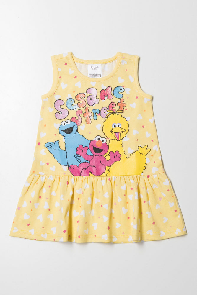 elegant dressSesame Street Dress Yellow