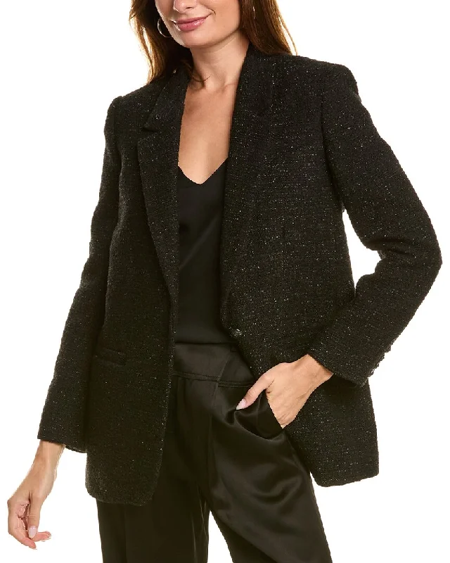 Deal Dash casual utility jacketThe Kooples Tweed Wool-Blend Blazer