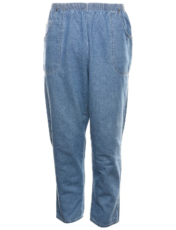 stylish lightweight coatMedium Wash Tapered Denim Trousers - W30 L25