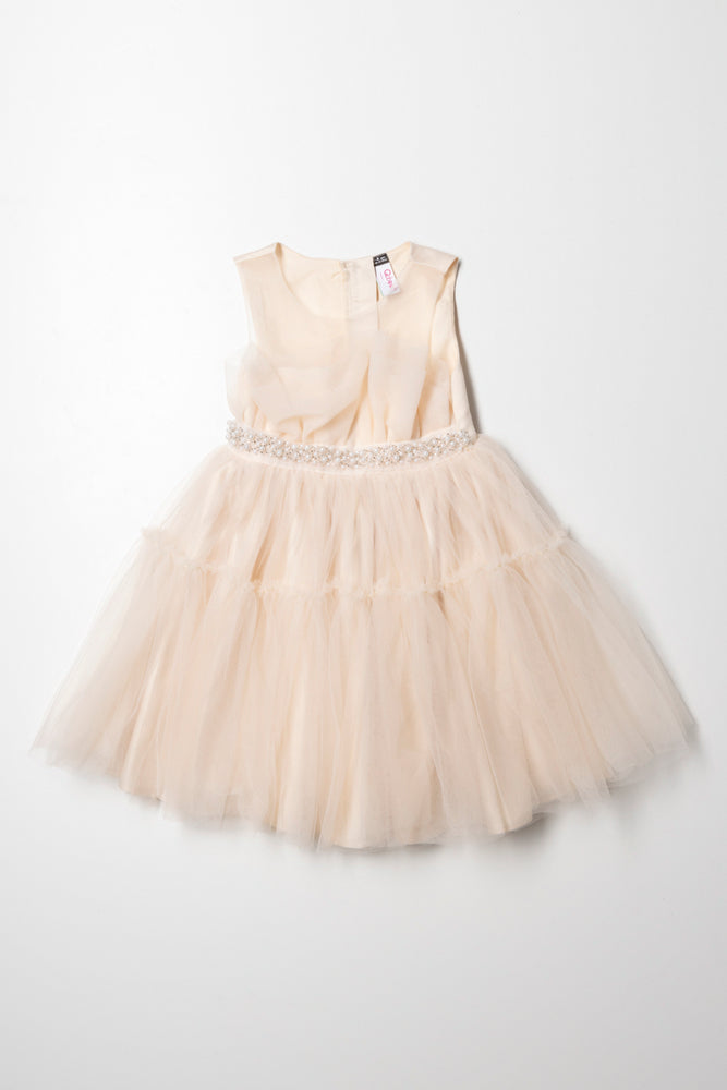 ruffle dressLayered Mesh Dress With Belt Light Pink