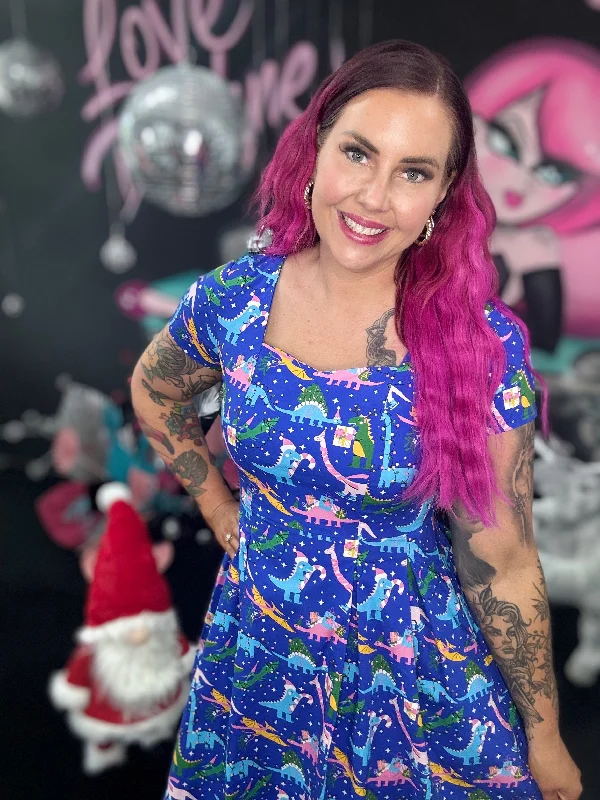 Quick Sale trendy dressPixie Sweetheart Dress in Christmas Dino's