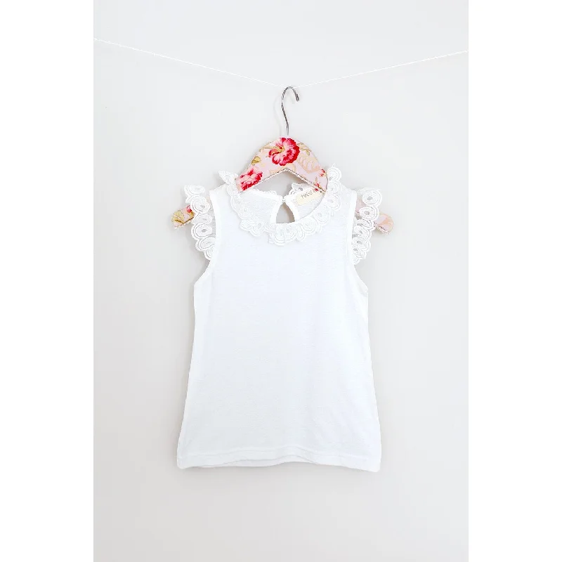 Closeout puff sleeve dressMaeli Rose Lace Collar Tank