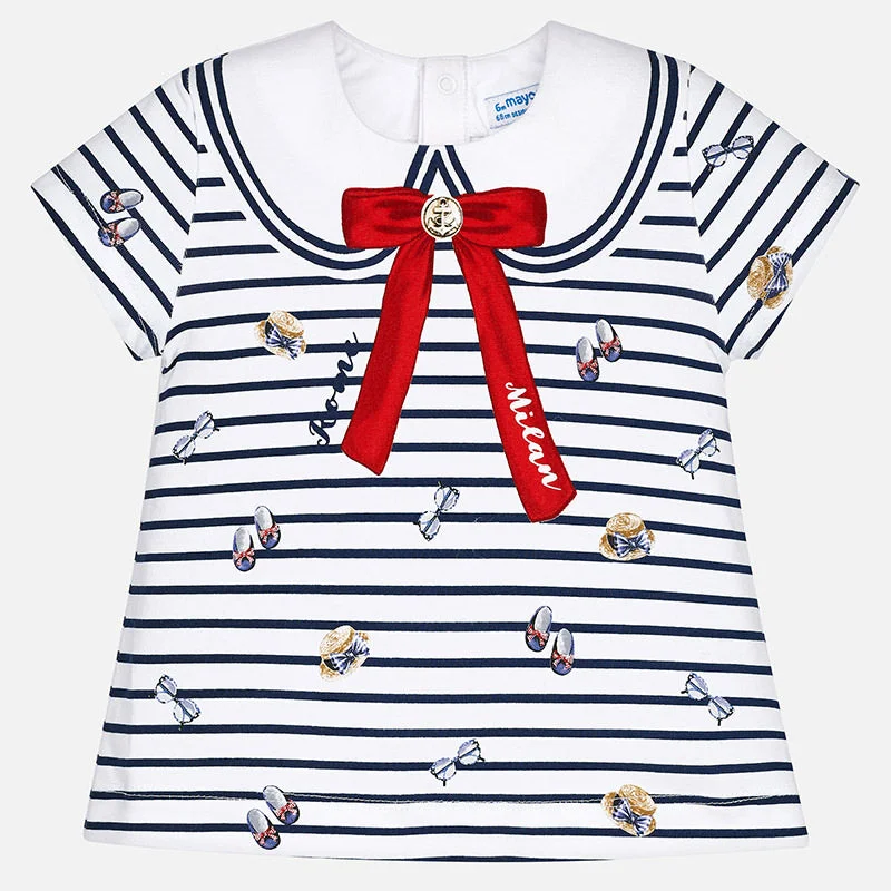 Today’s Deal flowy dressMayoral Striped Bow T-Shirt