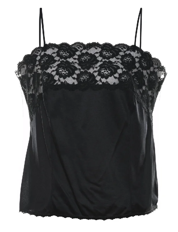 Steals and Deals outdoor adventure coatBlack Lace Camisole - S