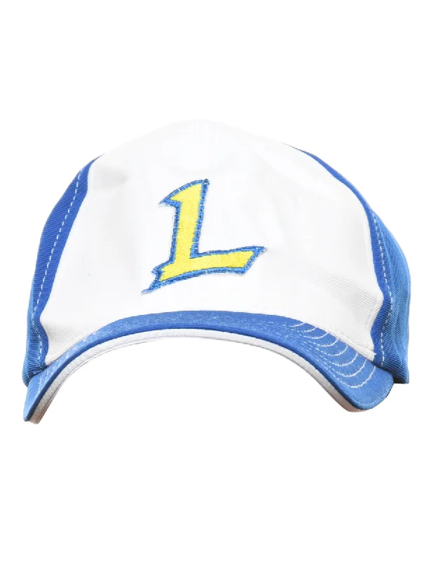 sleek and warm coatBlue & Yellow Embroidered Cap - XS