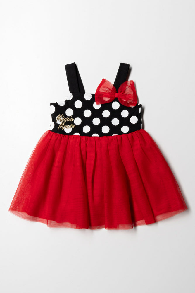 midi dressMinnie Mouse Dress With Bow Red And Black