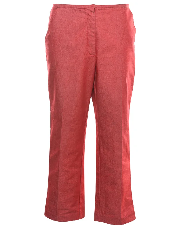 soft shell coatHigh Waist Red Denim Trousers - W31 L24