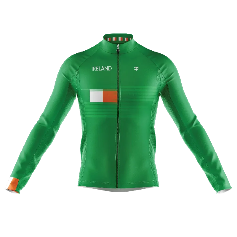 streetwear gym sweatshirtIreland V3 Long Sleeve Cycling Jersey