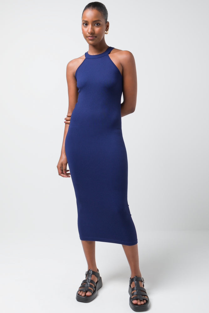 wrap dressSeam Free Bodycon Halter Dress Navy