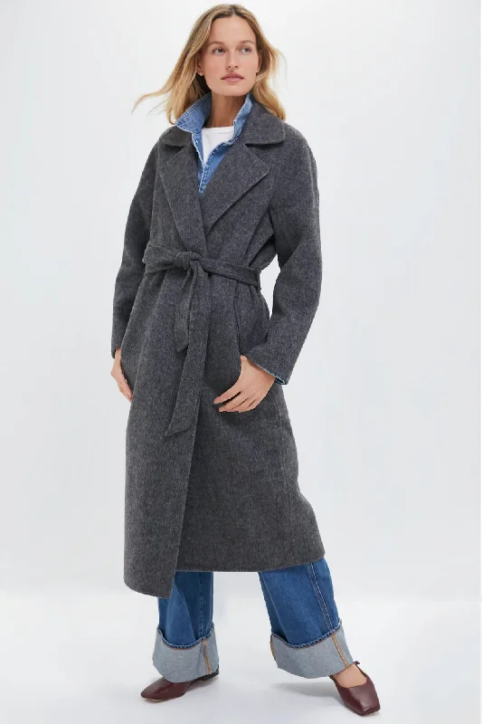 everyday winter coatDark Gray Georgia Wrap Coat