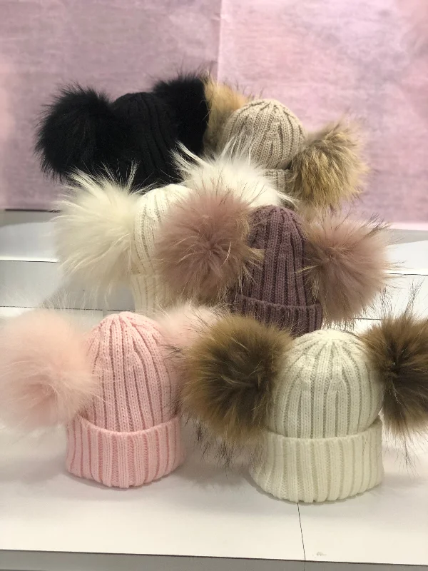 Quick Sale floral midi dressDouble Pom Cuff Beanie