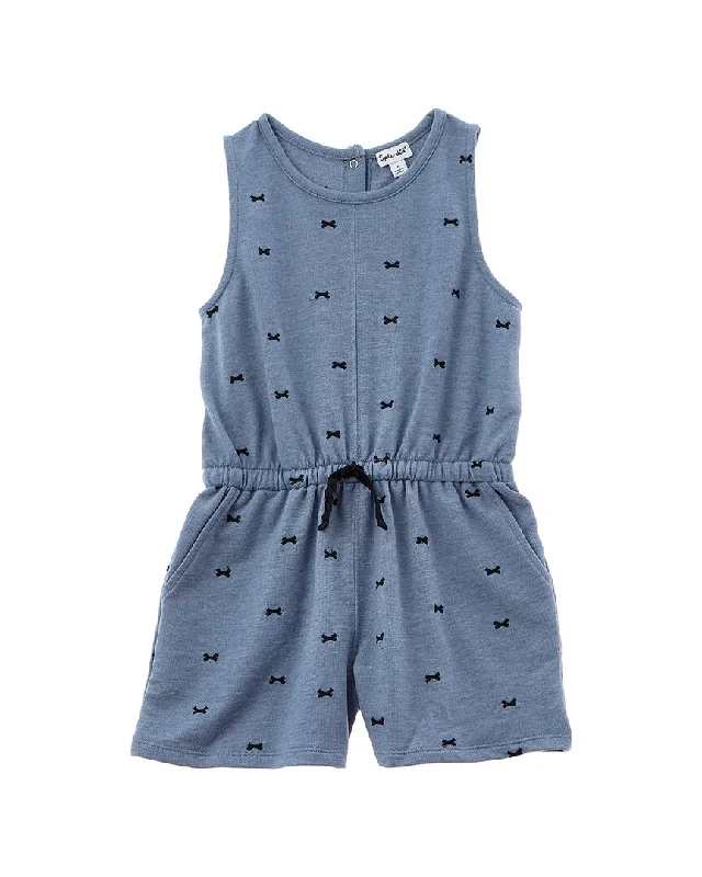 Final Clearance oversized dressSplendid Bow Embroidered Romper