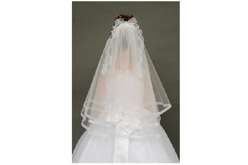 Instant Savings satin midi dressCurly Bow Organza Veil