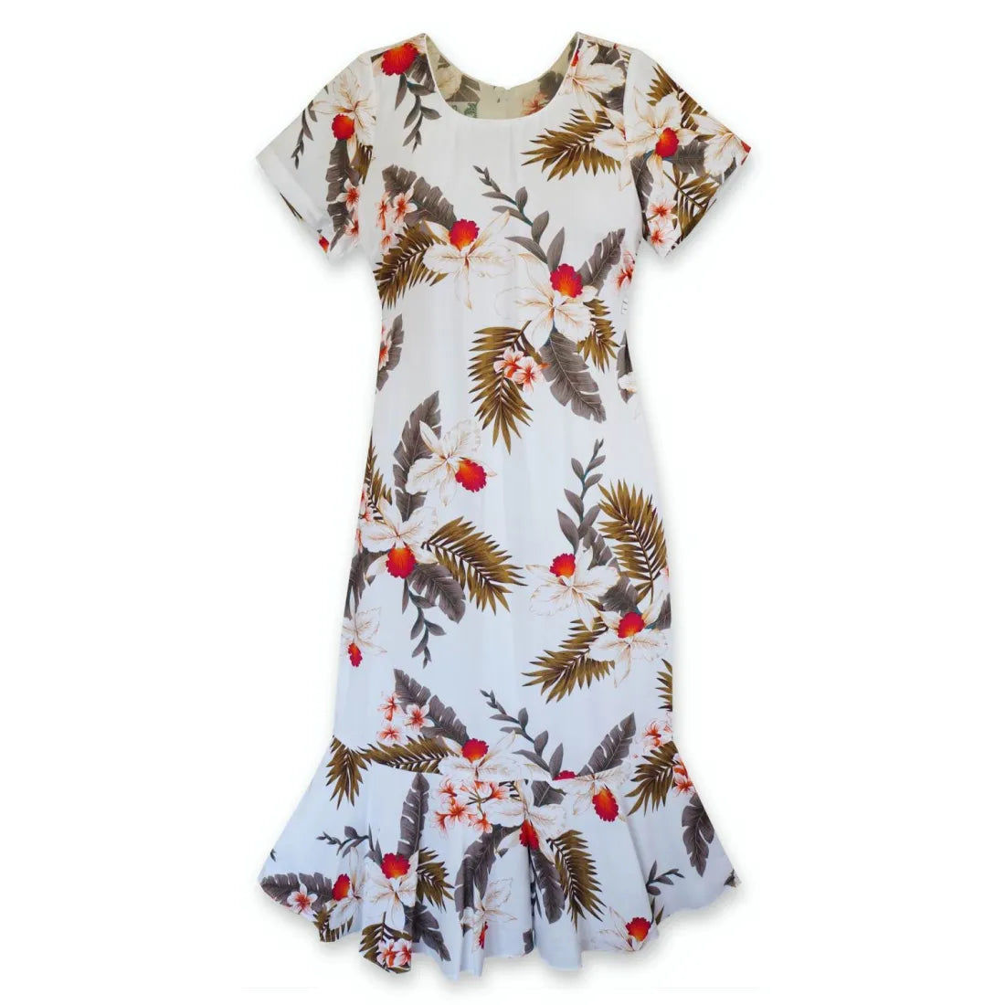 Discount Deals Moon White Laka Hawaiian Dress