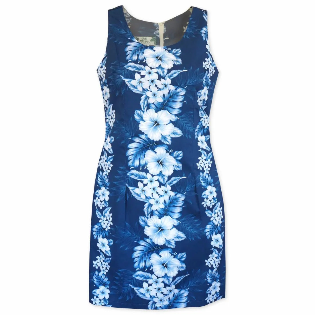 New Markdowns Hanalei Blue Short Hawaiian Tank Dress