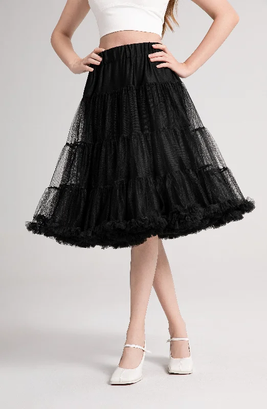 Markdown Madness wool dressFluffy Petticoat in Black