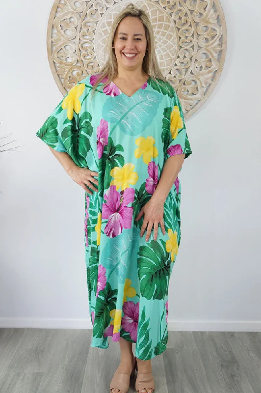 Inventory Reduction Premium Long Kaftan "Flores"