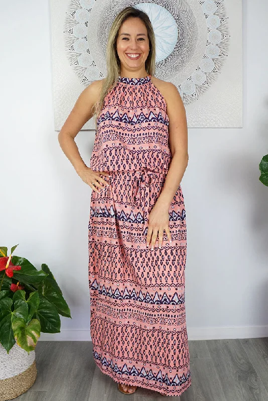 Savings Bonanza Long Chloe Dress "Tuscany"
