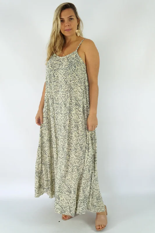Deal of the Day Aura Dress "Fossil" Print