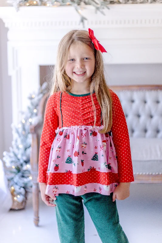 one-shoulder dressRosy Cheeks & Jingles Tunic