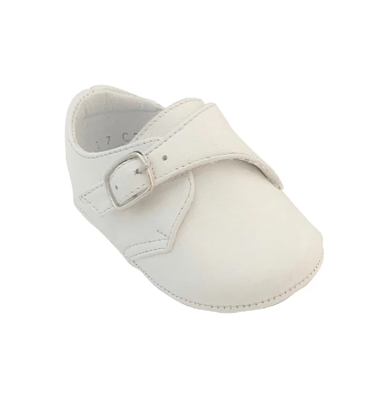 long-sleeve floral dressLeather Crib Shoe