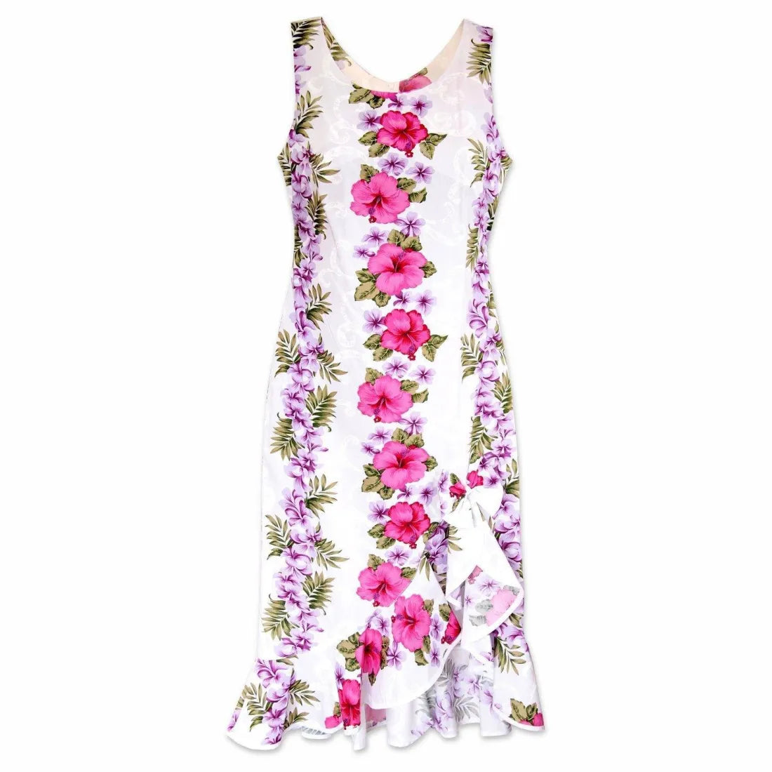 Weekend Special White Mist Naniloa Cotton Hawaiian Dress