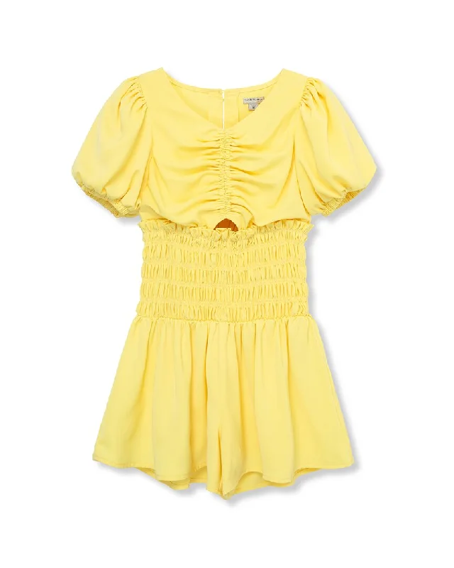 Value Deals party-ready dressHabitual Smocked Puff Sleeve Romper