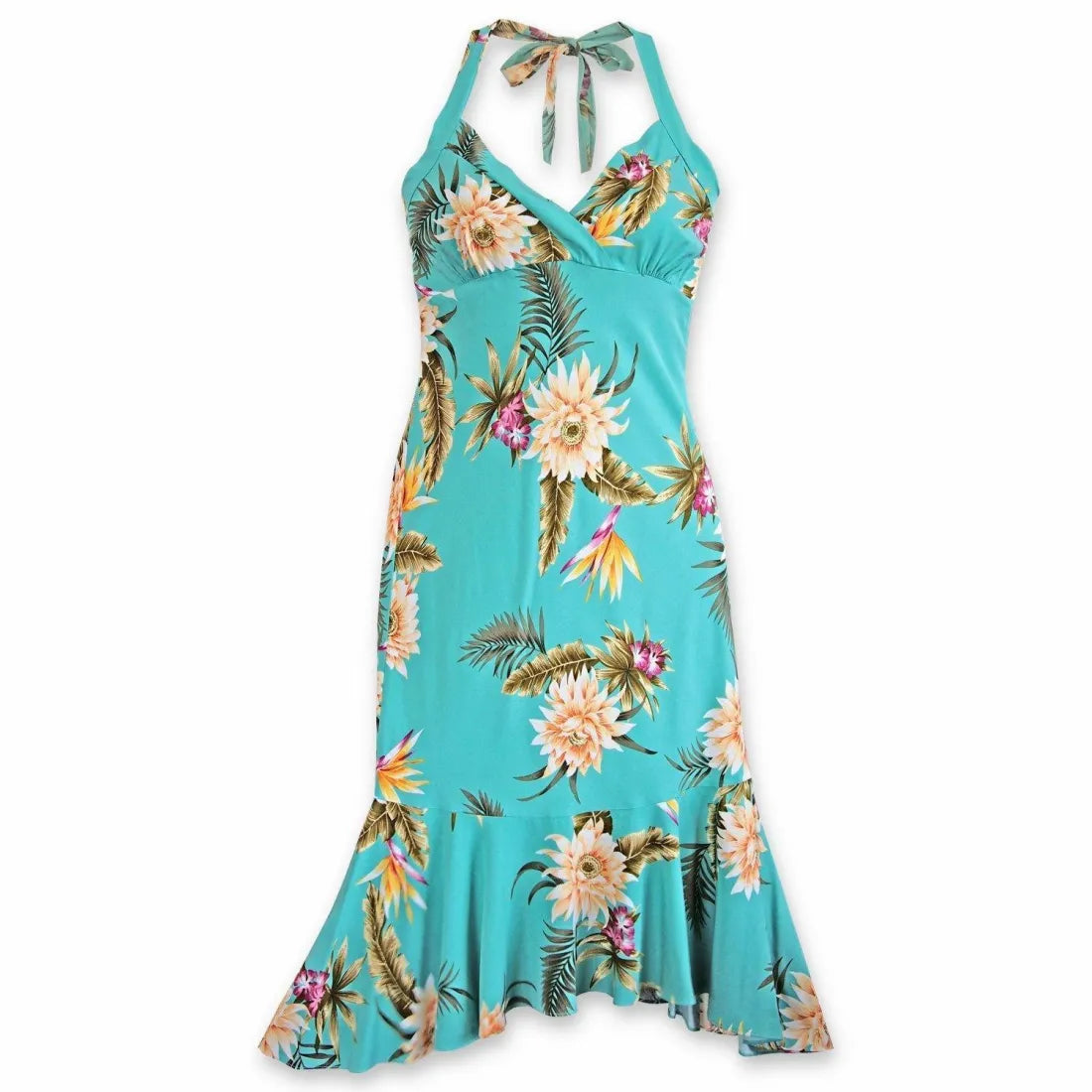 Factory Direct Sale Mountain Green Akua Hawaiian Dress
